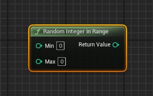 UE5のRandomIntegerinRange